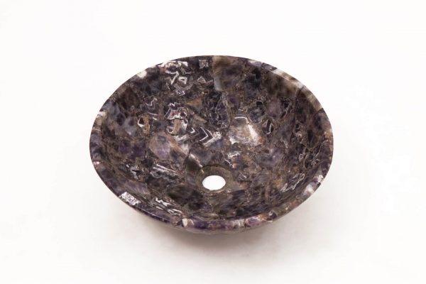 Semi Precious Stone Wash Basin - Amethyst