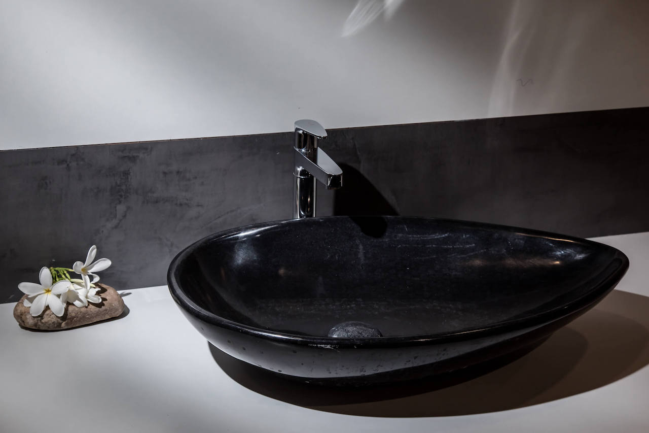 Boat Black - Designer Natural Stone Sink