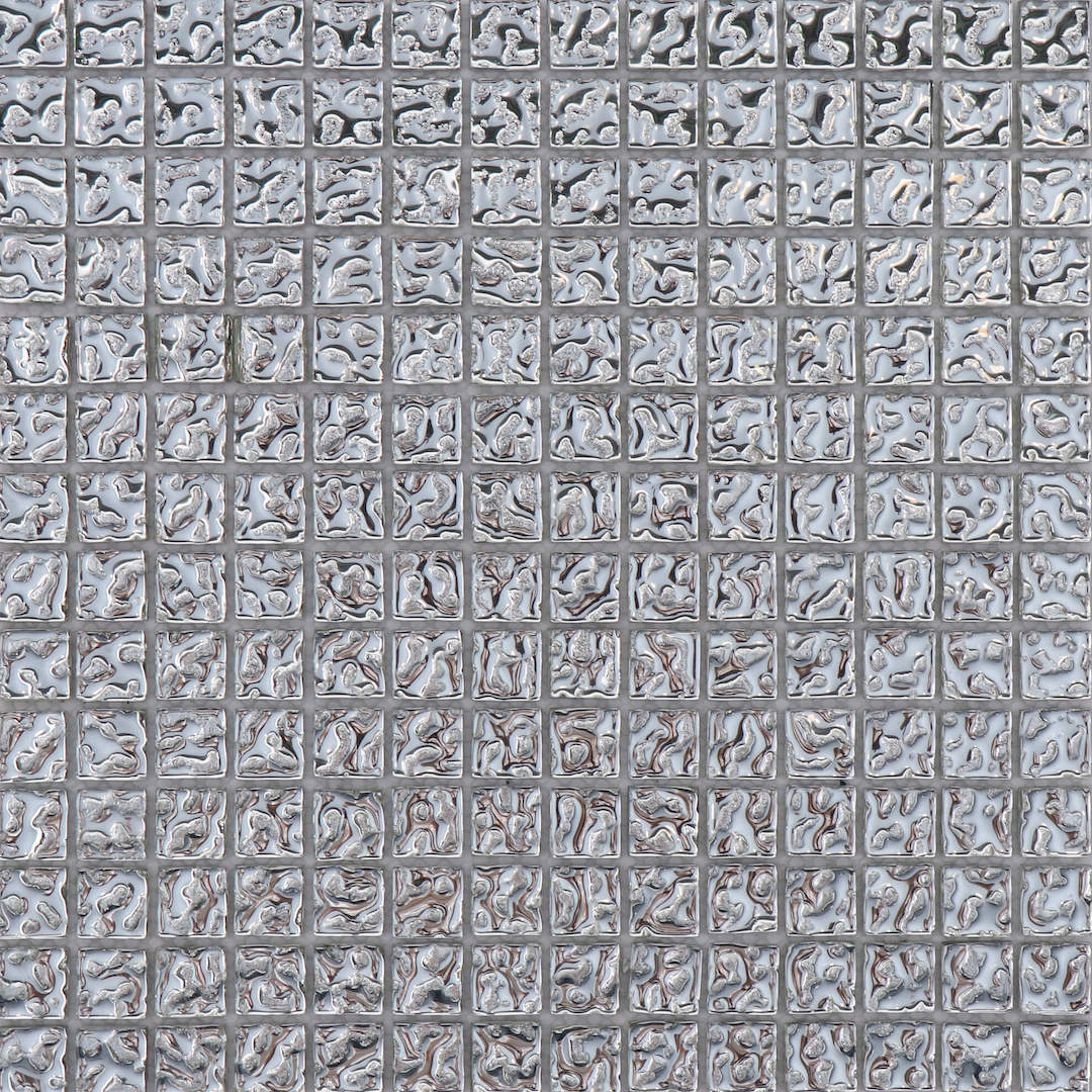 Crystal Mosaic Tiles - Silver