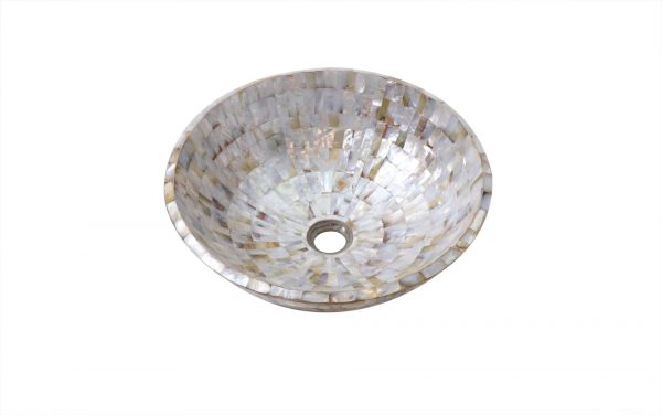 Mother of Pearl White Wash Basin