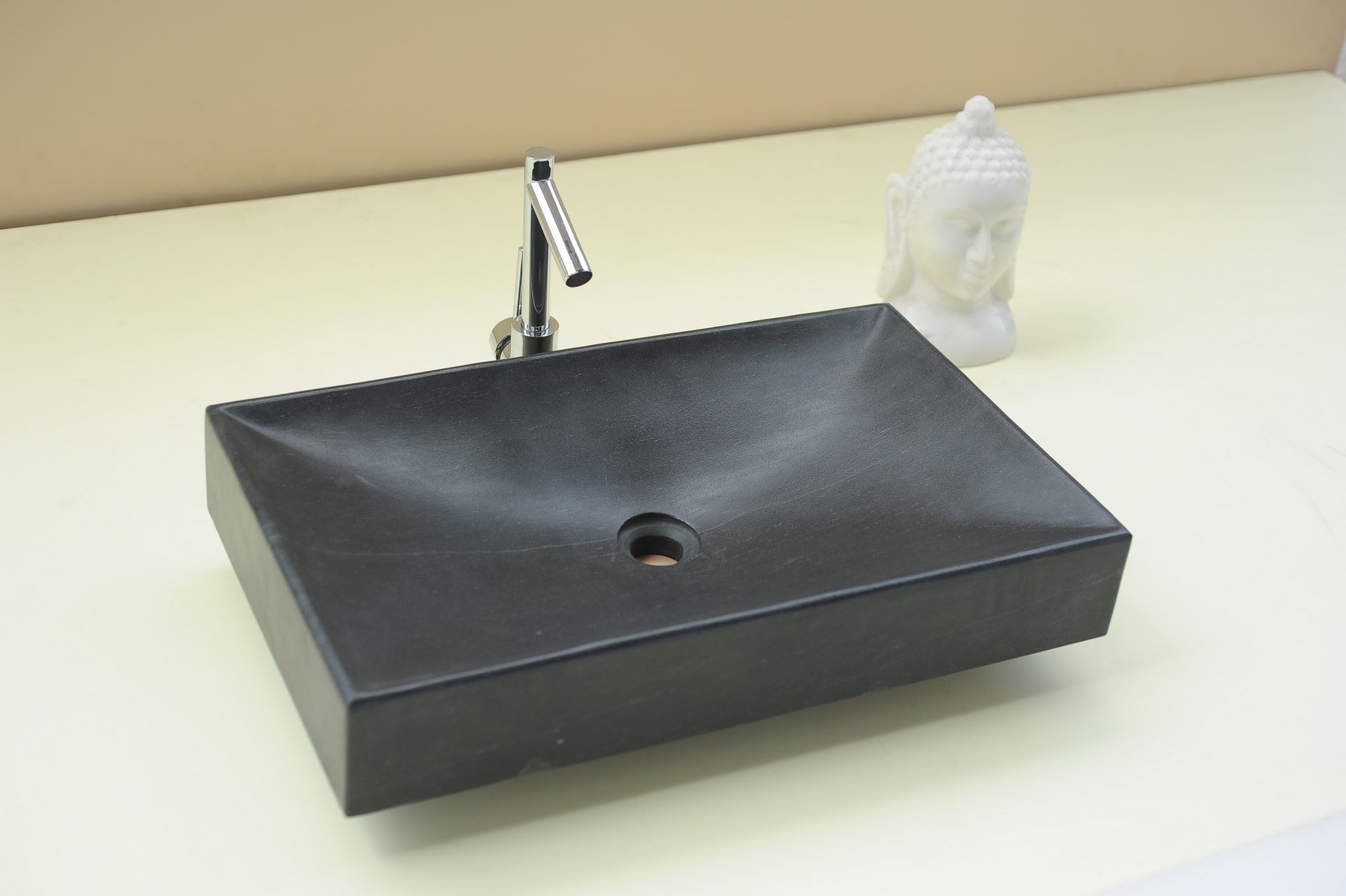 Black Leather - Designer Natural Stone Sink