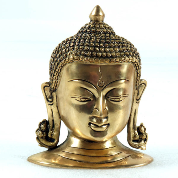 Brass Kundal Buddha Mask 1