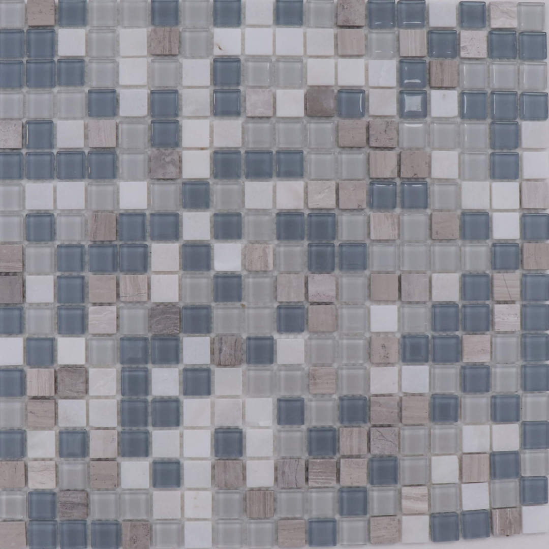 Glass Mosaic Tiles - Grey Vetro