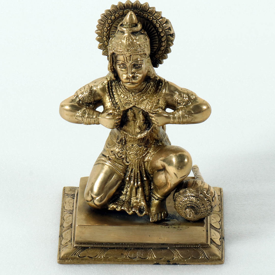 Brass Hanuman Ji Seated 1